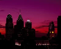 Philadelphia Night Skyline