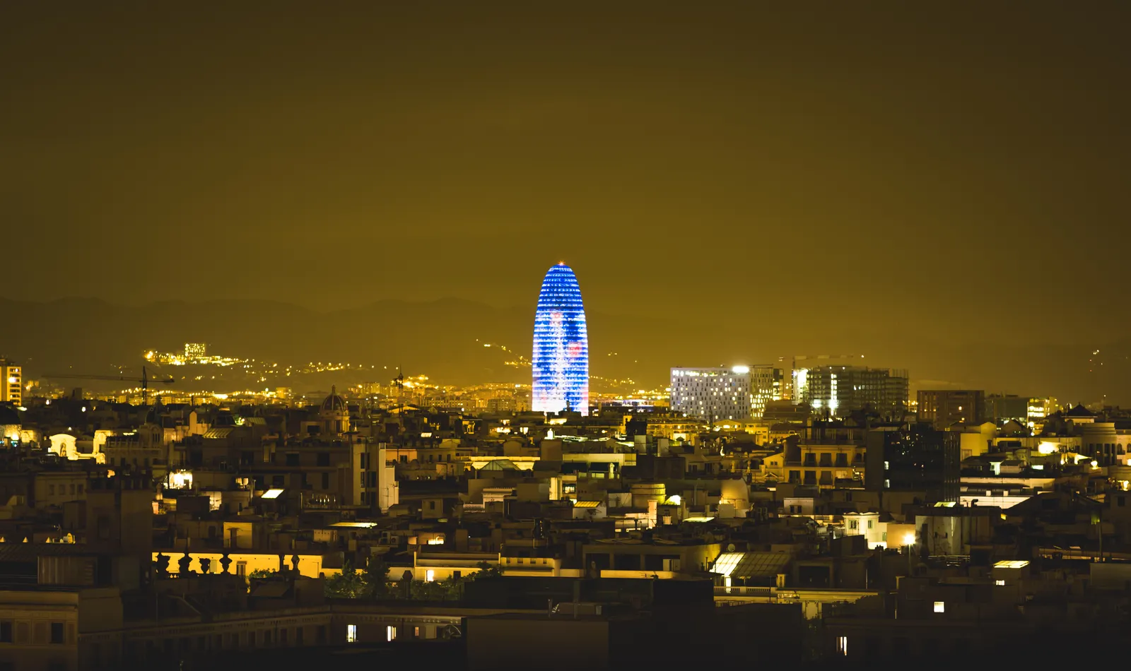 Barcelona at night